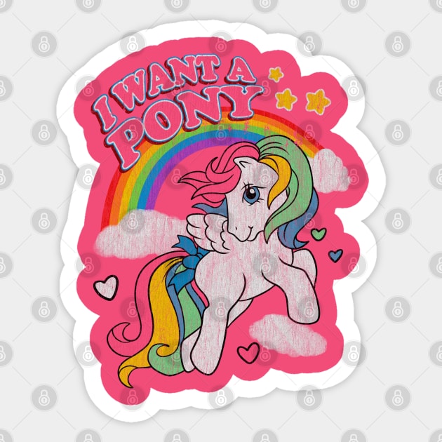 Vintage Little Pony Sticker by OniSide